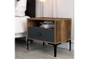 Ameias Nattbord 56x40 cm Brun/Antrasitt - Hanah Home