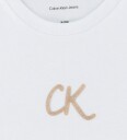 Calvin Klein T skjorte   Glitter   Bright White   Calvin Klein   8 år 128   T skjorte   Hvit
