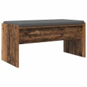 vidaXL Gangbenk med pute Gammelt tre 83 x 38 x 40 cm
