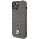DKNY MagSafe Lærmønster Etui til iPhone 15/14/13 - Brun