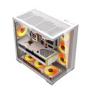 Darkflash C280 Kabinett 7 Fans hvit C280 WHT +7F