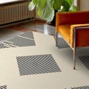 Wilton teppe   Pucon svart/kremfarget Størrelse: 160 x 230 cm