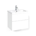 Macro Design Crown Plain Servantskap 2 Skuff - med Light Servant Hvit / 60cm 45