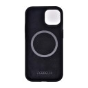 FERRELLI MAGNETISK LIQUID SILIKON DEKSEL IPHONE 15, SVART