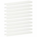 vidaXL Kantprofil til hage 10 stk. 100 x 20 x 5 cm Stål Hvit