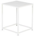 Venture Design Staal sidebord Hvit 37 x 38 cm