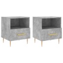  Nattbord 2 stk betonggrå 40x35x47,5 cm konstruert tre