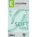 CellularLine ladekabel USB-C til USB-C 1,2m - Grønn