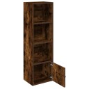 Bokhylle røkt eik 31x24x102 cm konstruert tre
