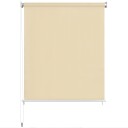 vidaXL Utendørs rullegardin kremhvit 80x140 cm HDPE