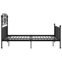 vidaXL Sengeramme svart metall 140x200 cm