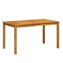 vidaXL Hagebord 140x80x74 cm heltre akasie