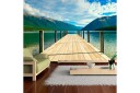 Fototapet Mountain Lake Bridge 450x270 - Artgeist sp. z o. o.