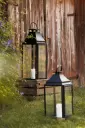 Lama Lanterne Sort H 65 cm