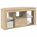  Hjørne LED TV skap Sonoma eik 102 x 40 x 50 cm Konstruert tre