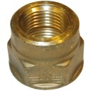 Messing overgangsmuffe 1/2" x 3/8"