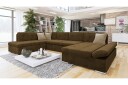 Zumar Sofa med Sjeselong og Divan 4 seter   Brun/Beige