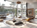 Rundt teppe   Delpha beige/multi Størrelse: Ø 180 cm