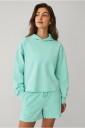 Ellos STUDIO Treningshettegenser Oversized Cropped Sweat Hoodie Grønn