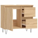  Baderomsskap sonoma eik 65x33x60 cm konstruert tre