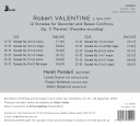 Heidi Fardell, Poppy Walshaw, Lynda Sayce, Robin Bigwood, Robert Valentine  Valentine: 12 Sonatas for Recorder and Basso Continuo, Op. 11  CD
