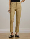 Lauren Ralph Lauren Double-Faced Stretch Cotton Pant - Beige - 44
