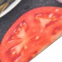 vidaXL Kjøkkenteppe vaskbar Wine & Dinner 60x300 cm fløyel