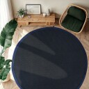 Runde tepper sisal   Agave mørkeblå Størrelse: Ø 160 cm