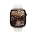 Apple Watch S10 46mm GPS+Cel gulltitan/stjerneskinn Sport Band M/L