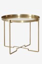 Ellos Home   Sofabord George Høyt Ø 57 cm   Messing