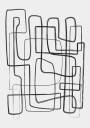 Brushed Lines Abstract No2 Plakat Plakat / 50x70cm