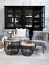 Chic Antique Fransk lenestol i linstoff 41320-25