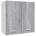 vidaXL Hengende skap gr? sonoma 60x31x60 cm konstruert tre