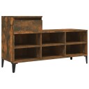 vidaXL Skoskap r?kt eik 102x36x60 cm konstruert tre