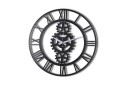 Dekorativ Metallveggklokke   Svart