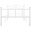 vidaXL Sengeramme hvit metall 100x200 cm
