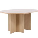 Strada spisebord Ø120cm. Med uttrekk svart.