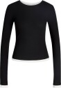 JJXX Jxhenna Str Ls Contrst Tee Jrs   BLACK   L