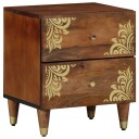  Nattbord 2 stk 40x33,5x46 cm Massivt Mangotre