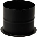 200 mm Metalbestos Sort røykrørsveggmuffe rett 100 mm black 200 mm / 8" x 100 mm