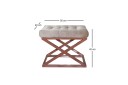Gillie Sittepuff 40 cm   Kobber/Krem