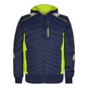 Engel Cargo vattert jakke Blått blekk/Hivis gul SEW-1870-224-16538 XS