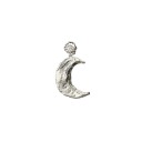 Stine A Jewelry Claire de Lune Flow Earring Silver Right Sølv farge Hvit