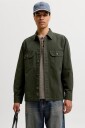 Jack & Jones Jjecolton Canvas Overshirt Ls Sn   Khaki green   L