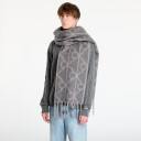 Calvin Klein Emblem Aop Brushed Hw Scarf - Grey - ONE SIZE