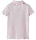 Name It Nmfjudy kortermet poloskjorte til småjenter med blonder Cradle Pink 104