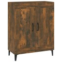 vidaXL Skjenk røkt eik 69,5x34x90 cm konstruert tre