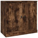 vidaXL Skjenk røkt eik 70x35,5x67,5 cm konstruert tre