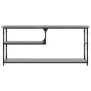 vidaXL TV-benk grå sonoma 103x38x46,5 cm konstruert tre og stål