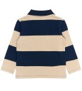 THE NEW Siblings Navy Blazer Striped Rinon L_S Pique Polo 92